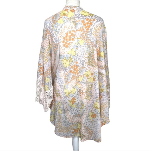 Victoria’s Secret Floral Lace Cotton Robe Medium - Picture 8 of 11